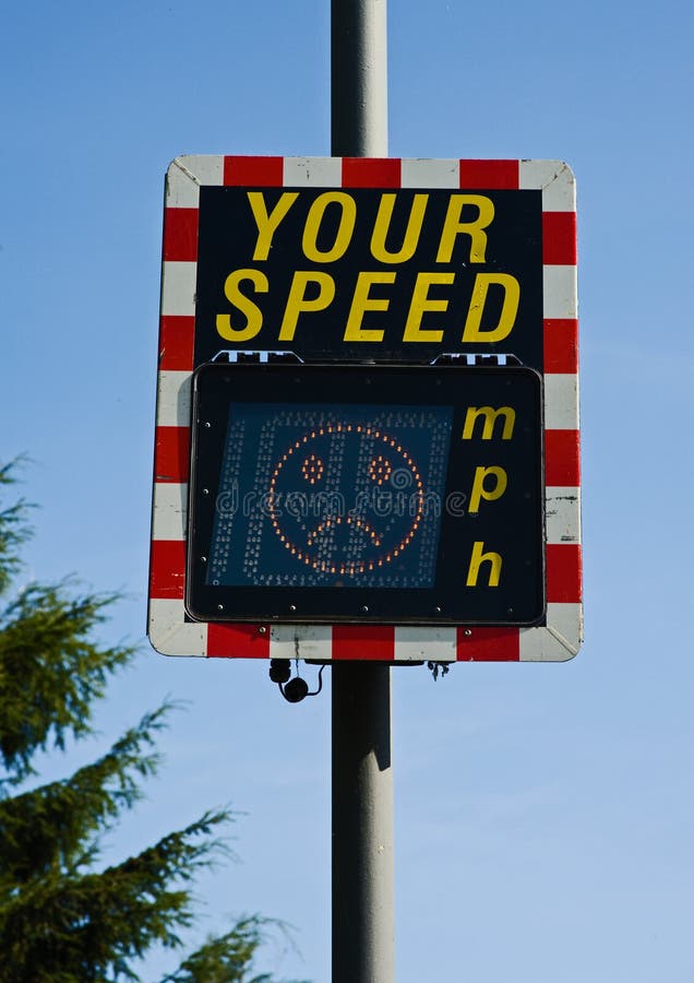 Your speed: unhappy face. stock photos