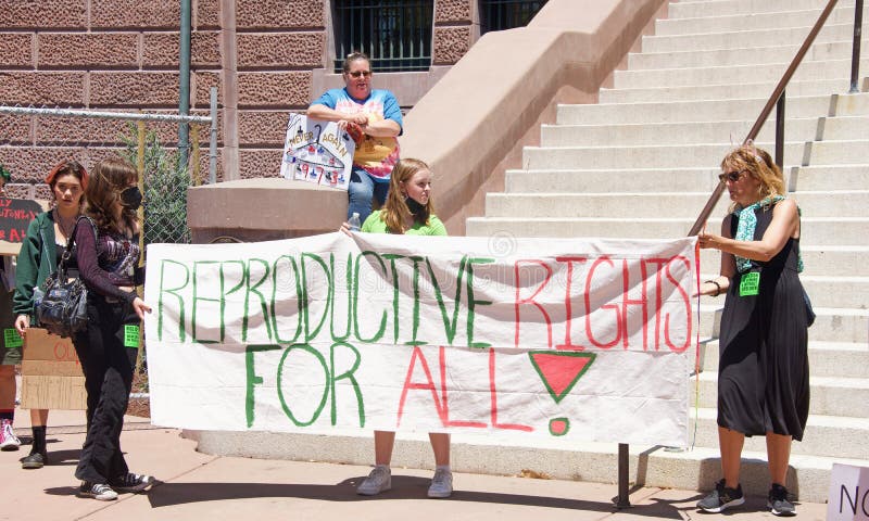 Youth Led Protest In Alameda Ca Supporting A Woman`s Right To Choose 