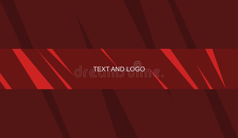 YouTube Channel Banner Red Abstract Template Stock Vector - Illustration of  media, decoration: 201791486