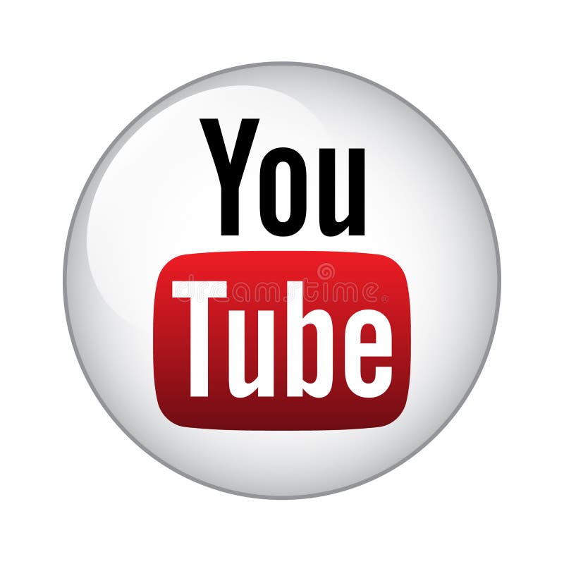Youtube icon logo stock illustration