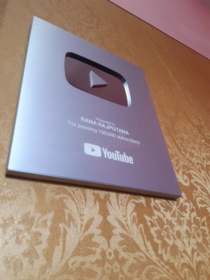 Youtube Silver Play Button Award Editorial Photo Image Of Button Silver