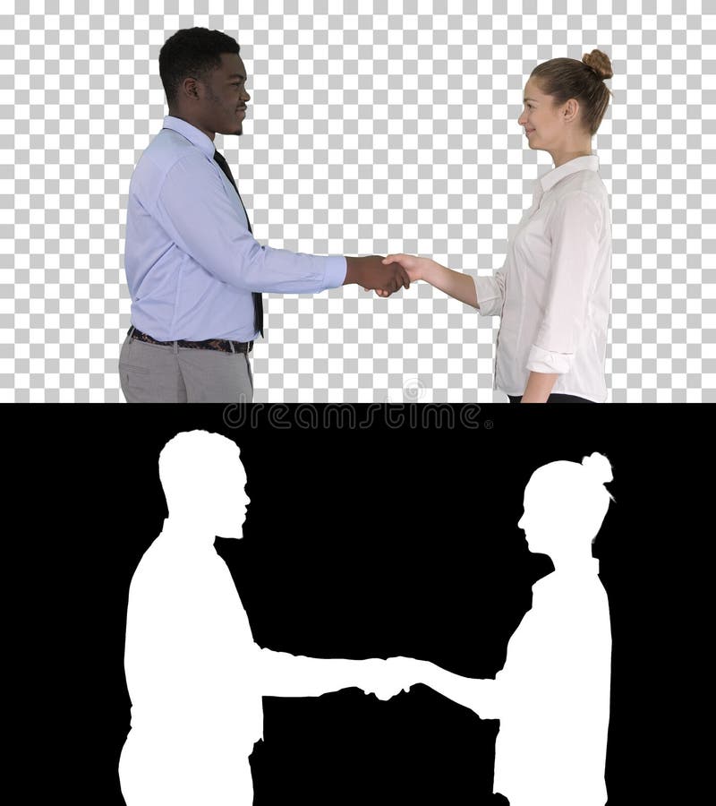 Yrkesmässig handshaking för affärsfolk, Alpha Channel royaltyfria foton Yrkesmässig handshaking för affärsfolk, Alpha Channel royaltyfria foton