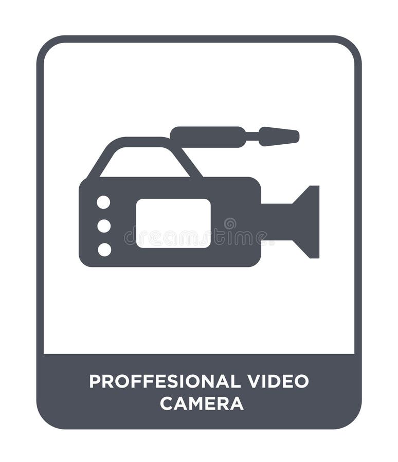 yrkesmässig videokamerasymbol i moderiktig designstil yrkesmässig videokamerasymbol som isoleras på vit bakgrund yrkesmässigt stock illustrationer yrkesmässig videokamerasymbol i moderiktig designstil yrkesmässig videokamerasymbol som isoleras på vit bakgrund yrkesmässigt stock illustrationer