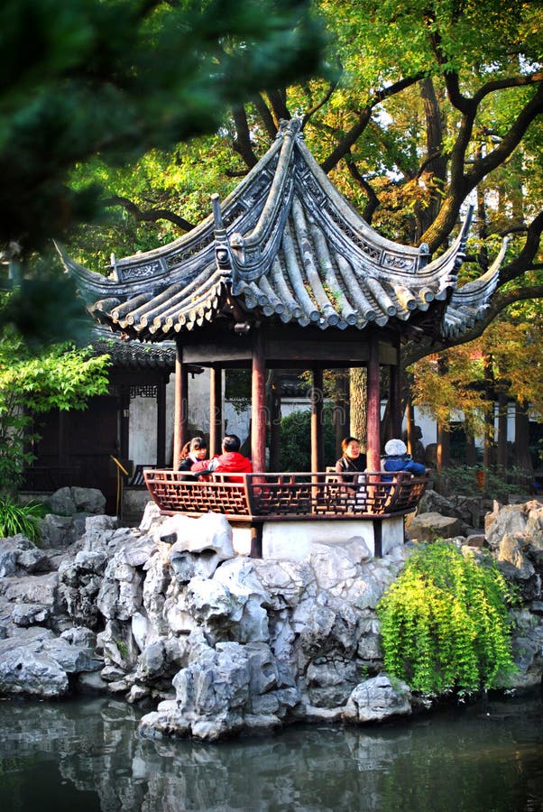 YuGarten Oder YuyuanGarten, Shanghai Stockfoto Bild
