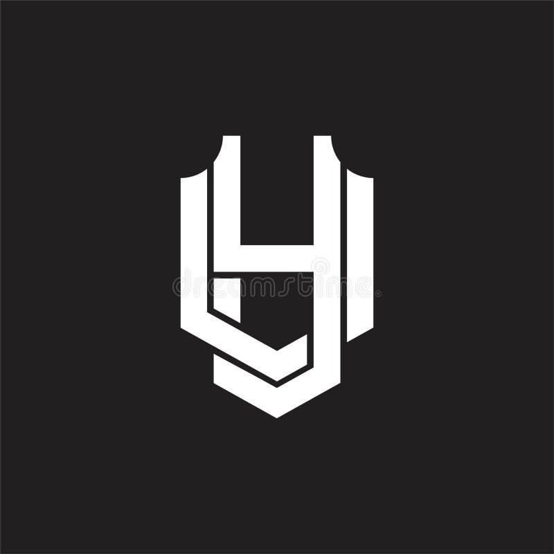 YU Logo monogram design template vector illustration