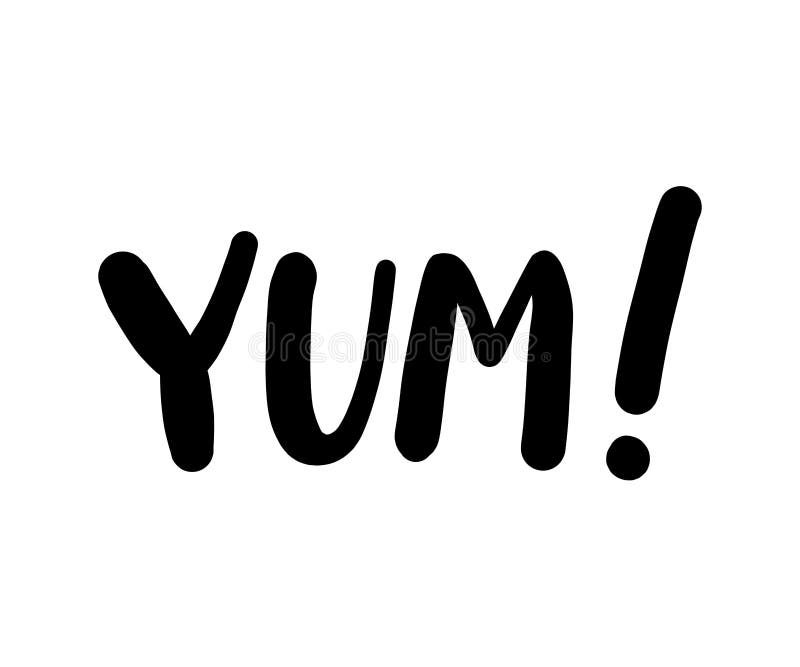 https://thumbs.dreamstime.com/b/yum-text-word-printable-graphic-tee-design-doodle-print-vector-illustration-black-white-cartoon-style-yum-text-one-117734444.jpg