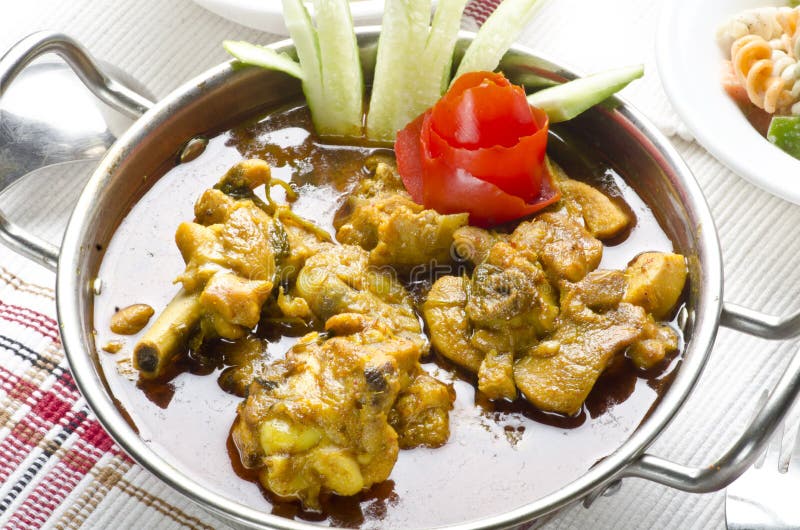 Yummy wyśmienicie kurczaka curry obraz royalty free