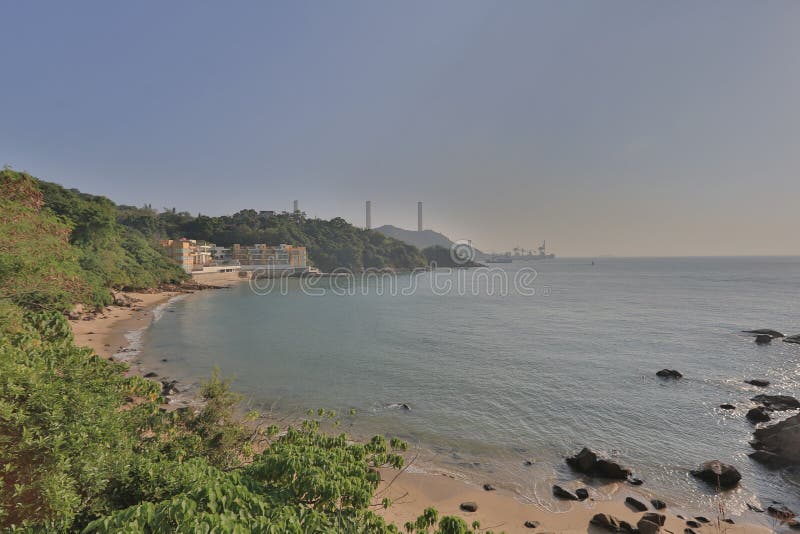 Yung Shue Wan, isola di Lamma Hong Kong fotografie stock libere da diritti
