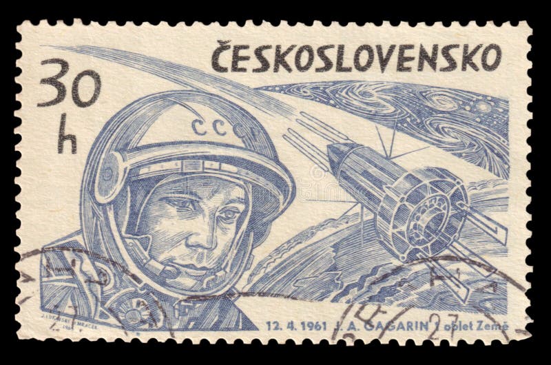 Download Yuri Gagarin Vintage Stamp 1961 Royalty Free Stock Images ...