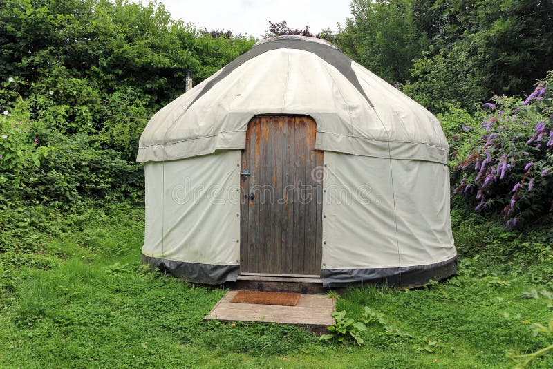 Canvas Yurt stock photo. Image of modern, adventure 126544848