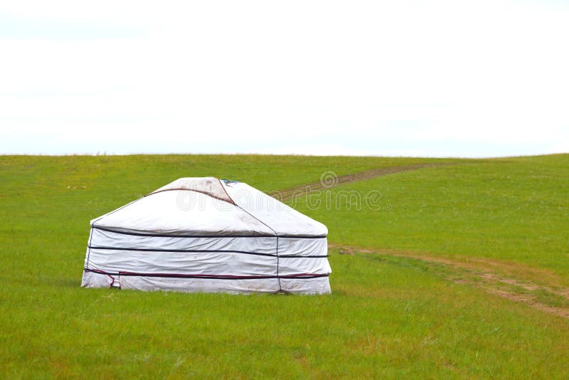 Yurt in the grassland.