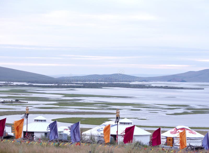 Yurt in the grassland.