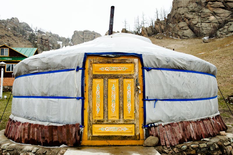 Yurt House in Rural Mongolia. Yurt House in Rural Mongolia