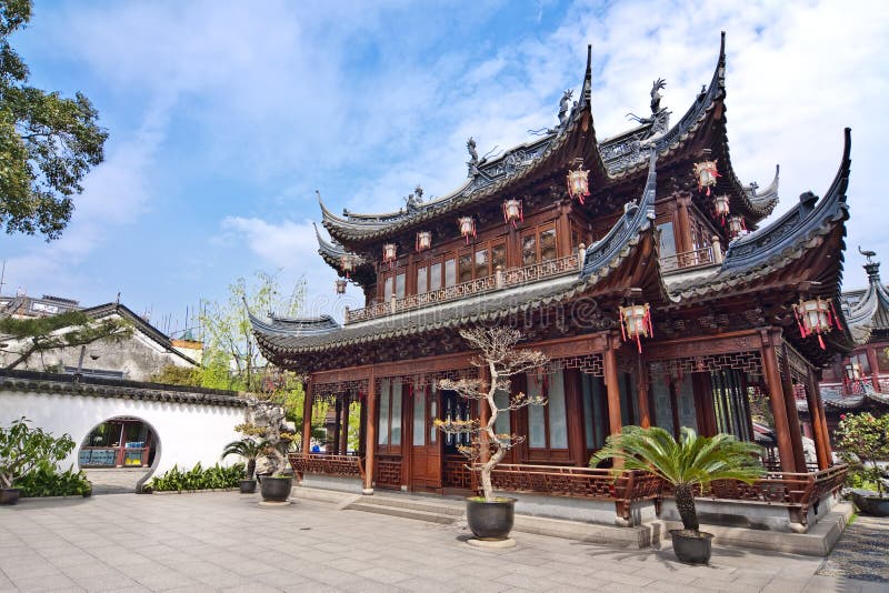 YuYuan trädgård i Shanghai Kina arkivfoton