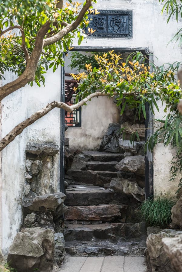 Yuyuan trädgård Shanghai Kina royaltyfria bilder