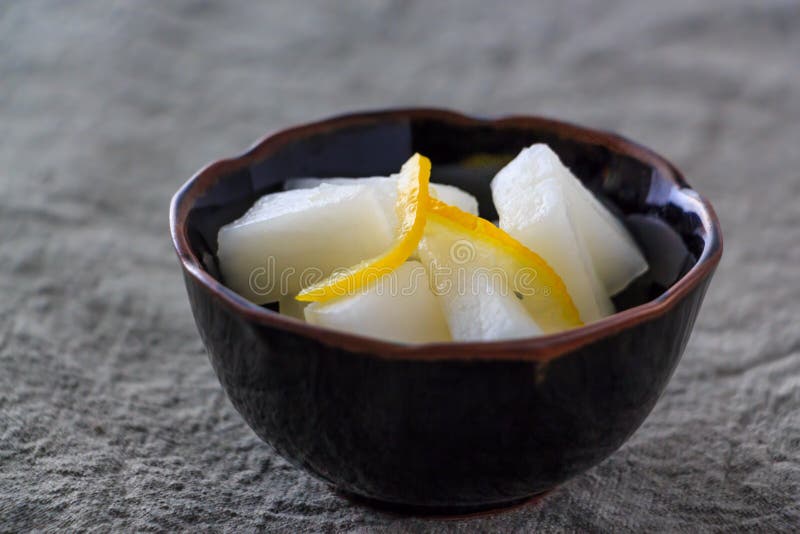Finely sliced daikon radish Japanese … – License Images – 11517554