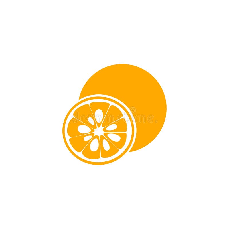 Yuzu. Japanese citron flat style. Yuzu. Japanese citron flat style