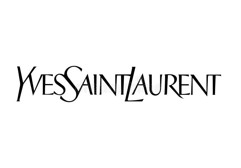 Yves Saint Laurent Logo editorial image ...