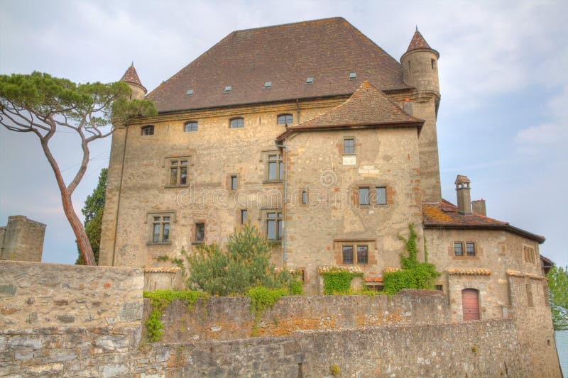 Yvoire castle royalty free stock photos Yvoire castle royalty free stock photos