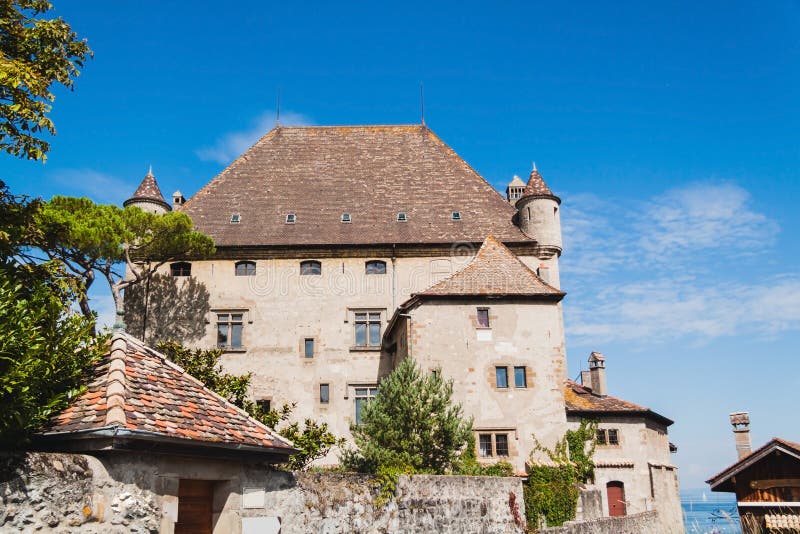 Yvoire castle. France royalty free stock photography Yvoire castle. France royalty free stock photography