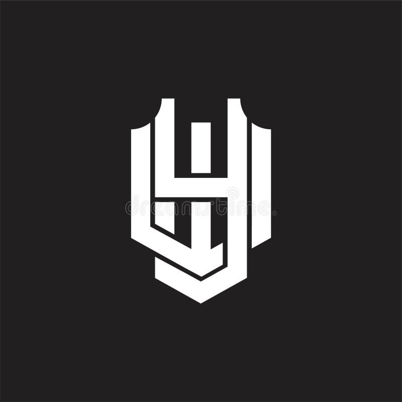 YW Logo monogram design template vector illustration