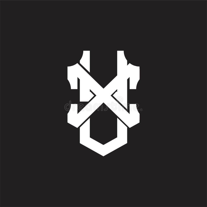 YX Logo monogram design template vector illustration