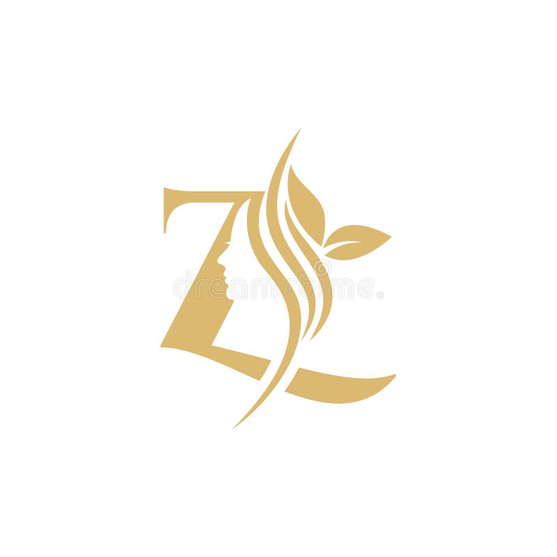 Z Vector Logo Design. Female Decorative Fashion  Makeup  Lifestyle  Modern  Spa  Feminism  Lady  Cosmetics  Beauty  Medical