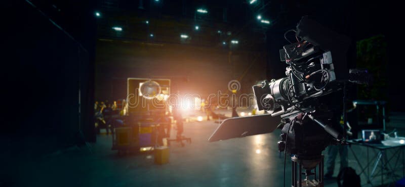 Za kulisami robić reklamie telewizyjnej i filmowi Kamera film zdjęcia stock Za kulisami robić reklamie telewizyjnej i filmowi Kamera film zdjęcia stock