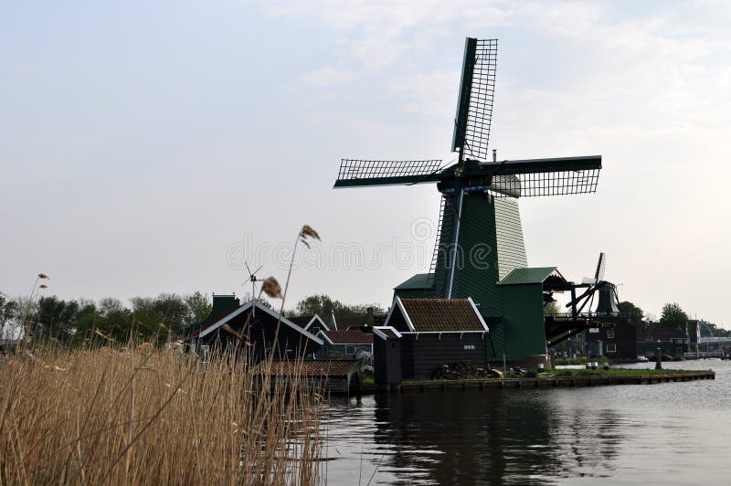 Zaanse Schans, Нидерланды стоковые фотографии rf Zaanse Schans, Нидерланды стоковые фотографии rf