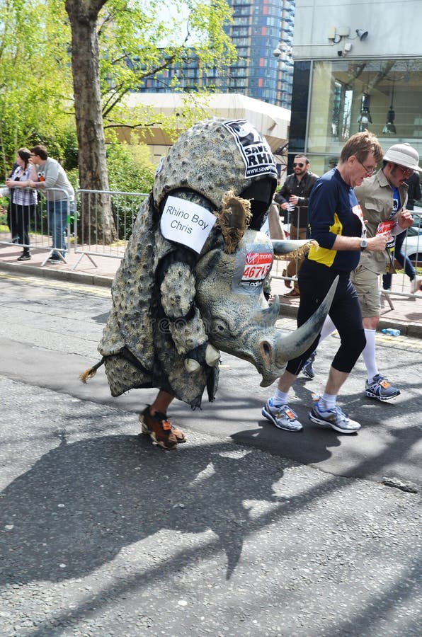 London - April 22: Fun Runners Attending The Annual London Marathon London April 22nd, 2012 in London, England. London - April 22: Fun Runners Attending The Annual London Marathon London April 22nd, 2012 in London, England.