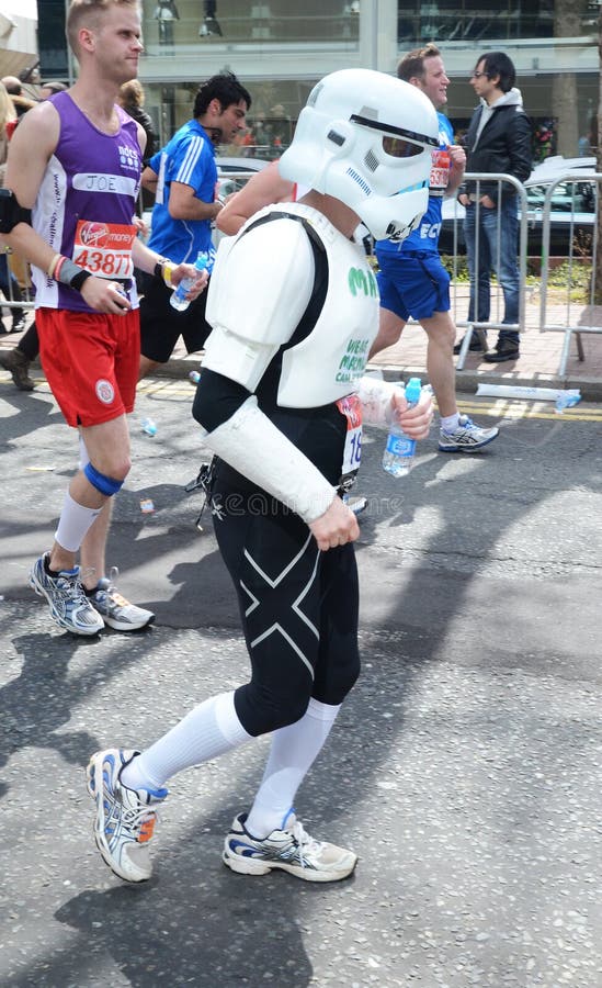 London - April 22: Fun Runners Attending The Annual London Marathon London April 22nd, 2012 in London, England. London - April 22: Fun Runners Attending The Annual London Marathon London April 22nd, 2012 in London, England.