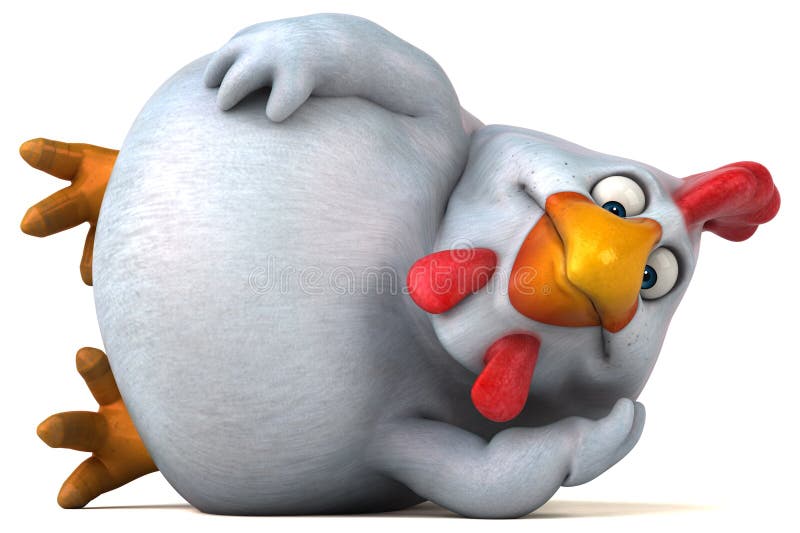 Zabawa kurczak - 3D ilustracja ilustracji Zabawa kurczak - 3D ilustracja ilustracji