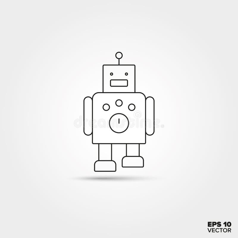 zabawkarska robot ikona ilustracja wektor zabawkarska robot ikona ilustracja wektor