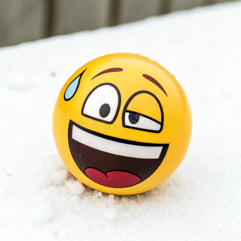 Zabawna ilustracja emoji royalty ilustracja