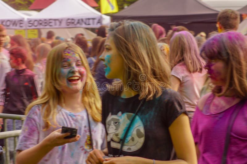 Zabrze, Farbfestival Polens am 19. Mai 2019 Zabrze stockfotos