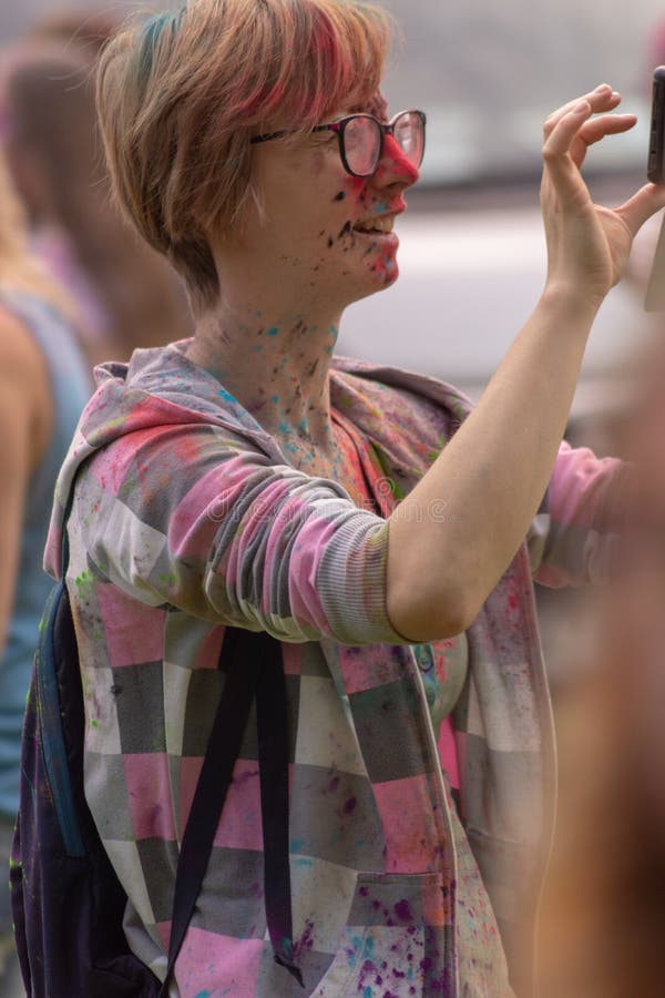 Zabrze, Farbfestival Polens am 19. Mai 2019 Zabrze stockfotografie
