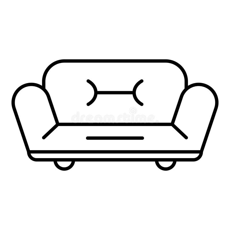 Zacht bankpictogram, overzichtsstijl royalty-vrije illustratie Zacht bankpictogram, overzichtsstijl royalty-vrije illustratie