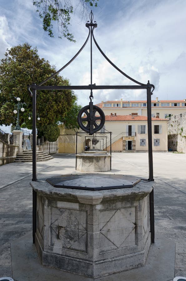 Zadar. Cinq Wells images libres de droits Zadar. Cinq Wells images libres de droits