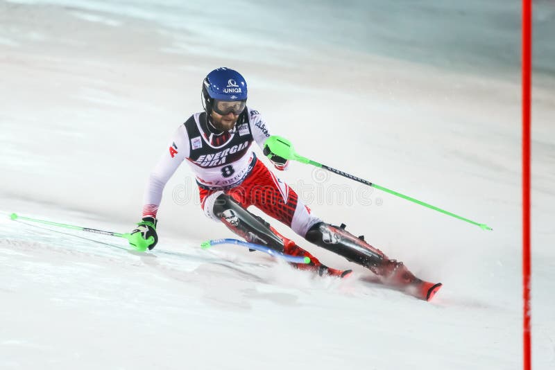 Audi Fis Ski World Cup 2020 Mens Slalom 2nd run stock images Audi Fis Ski World Cup 2020 Mens Slalom 2nd run stock images