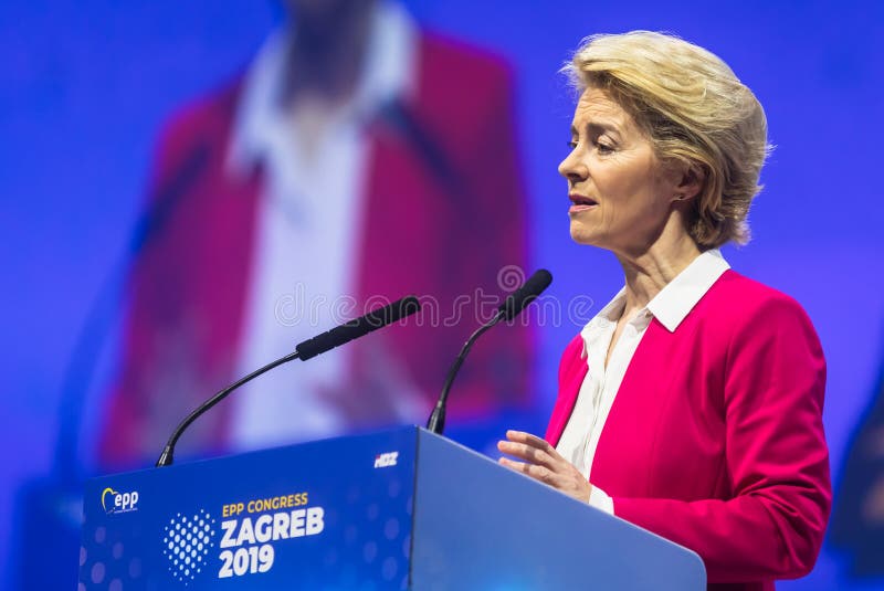 Ursula von der Leyen during EPP Congress in Zagreb