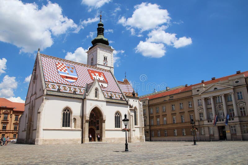 Zagreb Tourist Attraction / St. Mark s Church