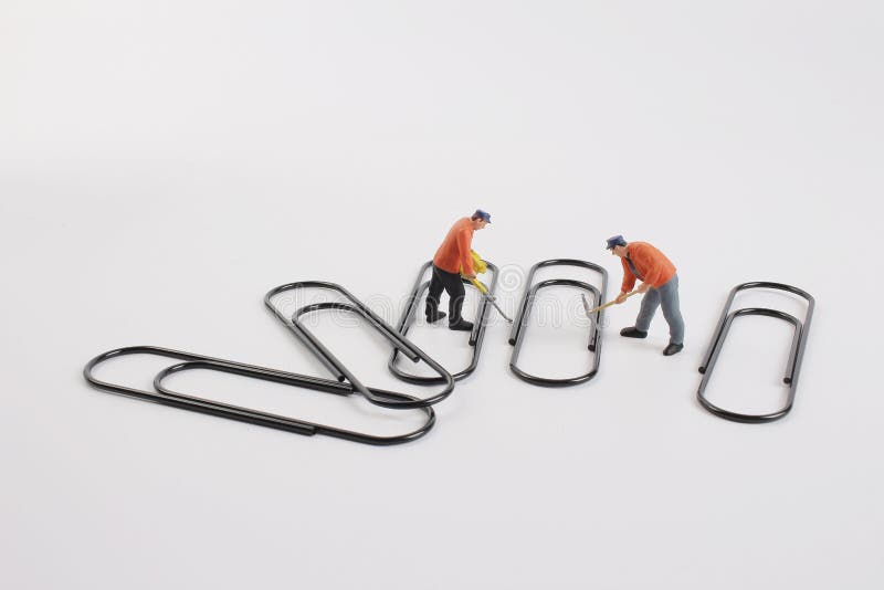 Zahl Mit Spaß Der Büroklammer Stockfoto - Bild Von Metall, Clips: 88050600