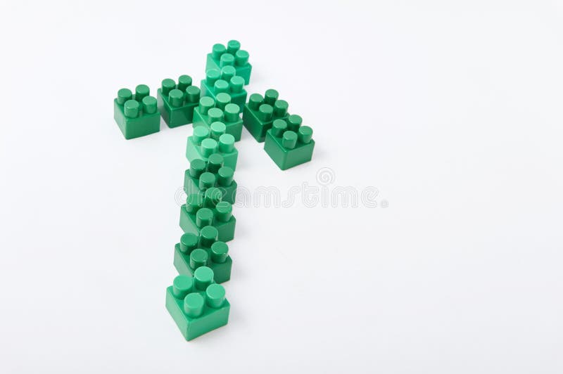 Zahlen von einem farbigen Würfeldesigner auf einem weißen Hintergrund stockfotos