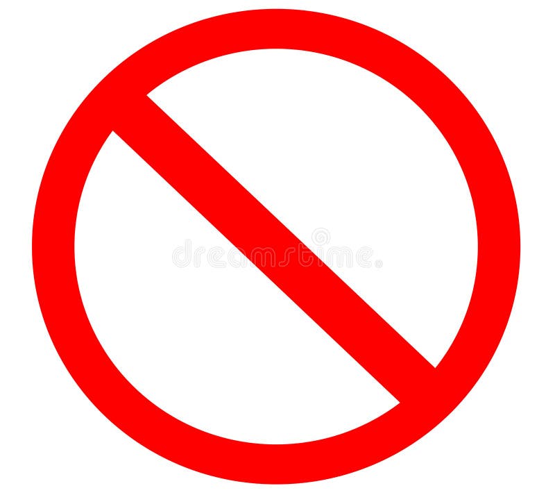 Zakaz blank zakazać proste symbol znak