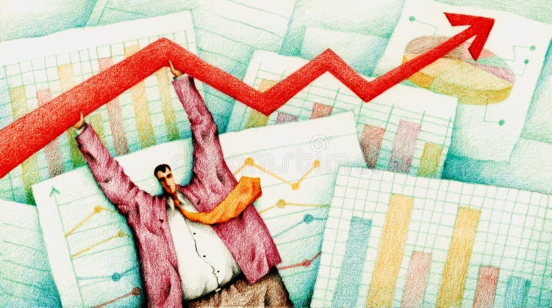 Zaken stock illustratie Zaken stock illustratie