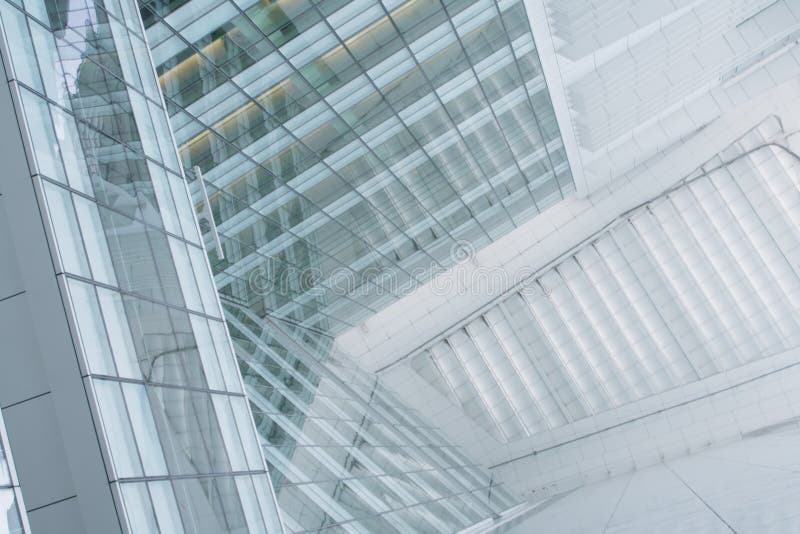 Abstracte Achtergrond van een Zakelijk Gebouw stock afbeelding