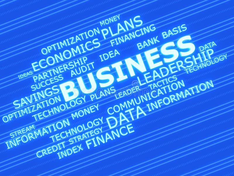 Zakelijke termen royalty-vrije illustratie