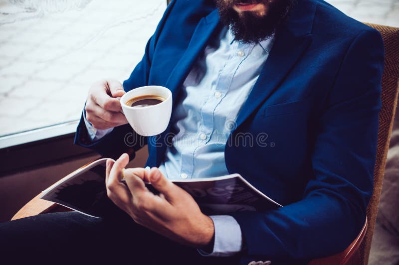 Zakenman in een matroos royalty-vrije stock foto