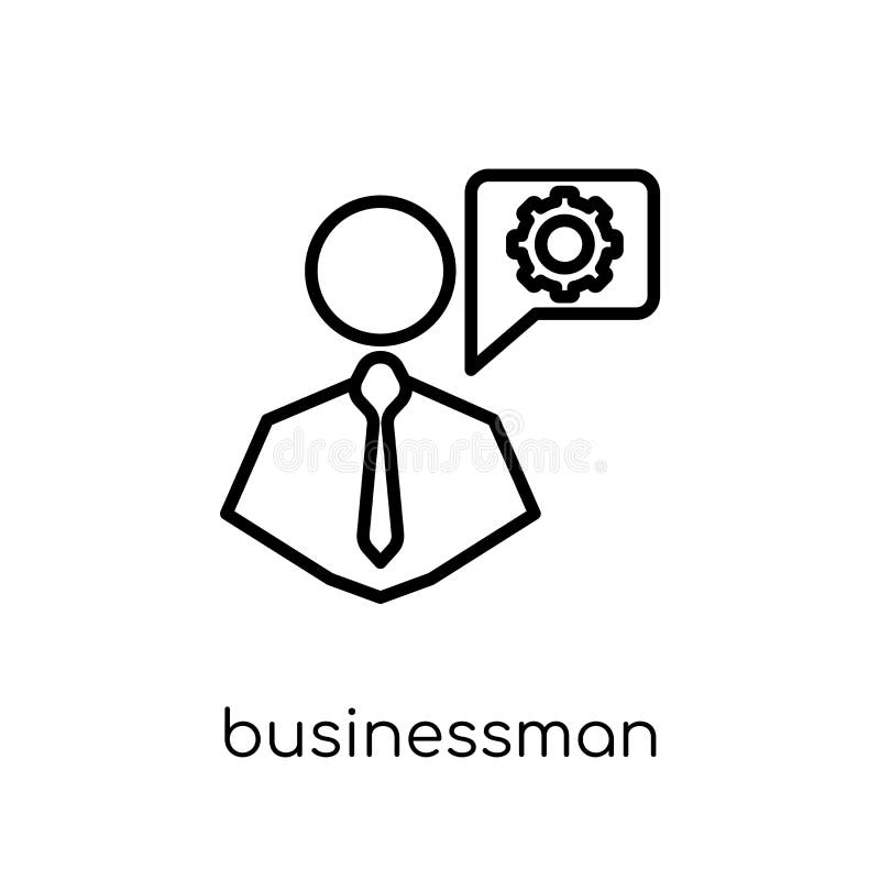 businessman professional icon. Trendy modern flat linear vector businessman professional icon on white background from thin line Strategy 50 collection, outline vector illustration. businessman professional icon. Trendy modern flat linear vector businessman professional icon on white background from thin line Strategy 50 collection, outline vector illustration