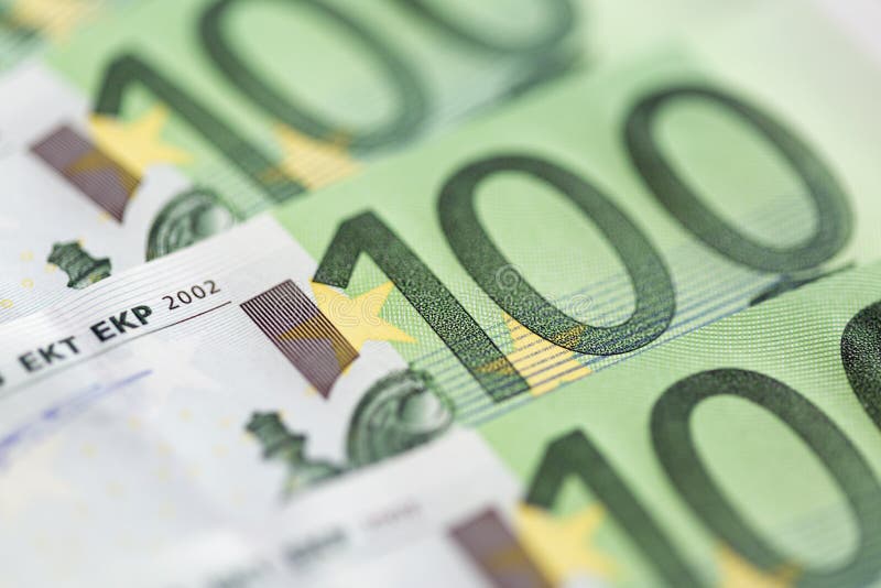 Zakończenie 100 Euro banknotów obrazy royalty free Zakończenie 100 Euro banknotów obrazy royalty free
